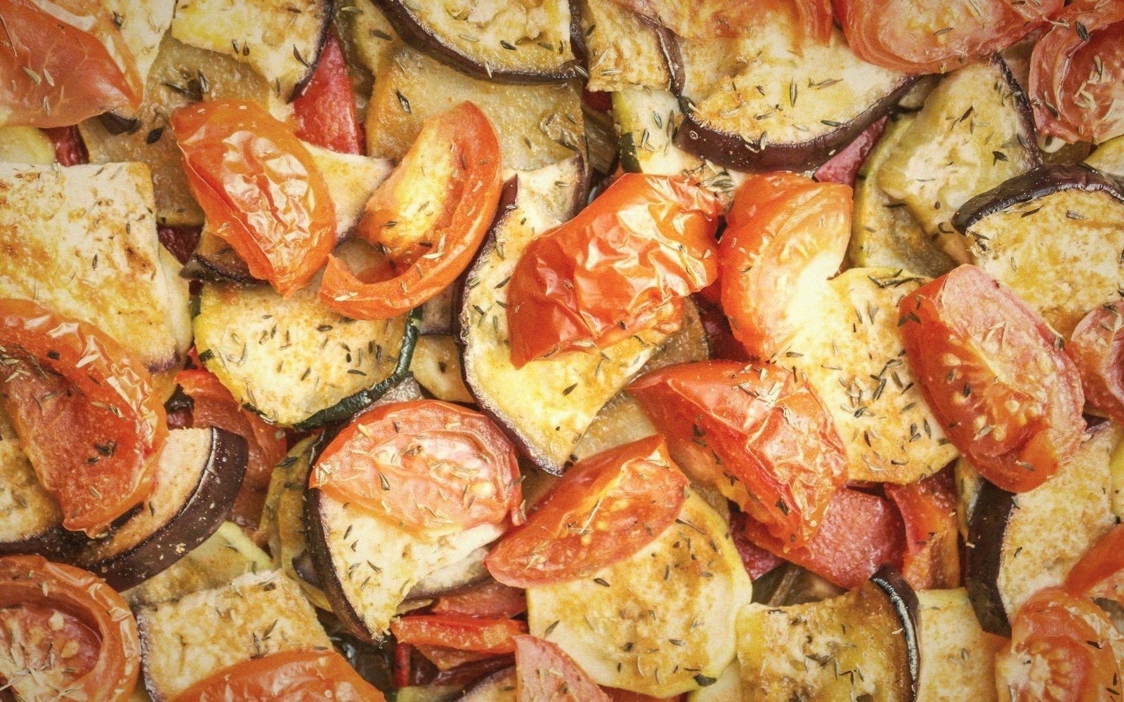 Ratatouille, cooked apart